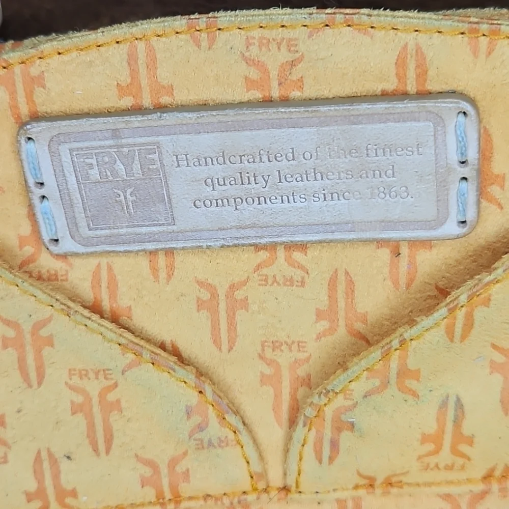 VTG FRYE Harness Hobo Saddle Purse – Brown Leather, Western Style, Italy